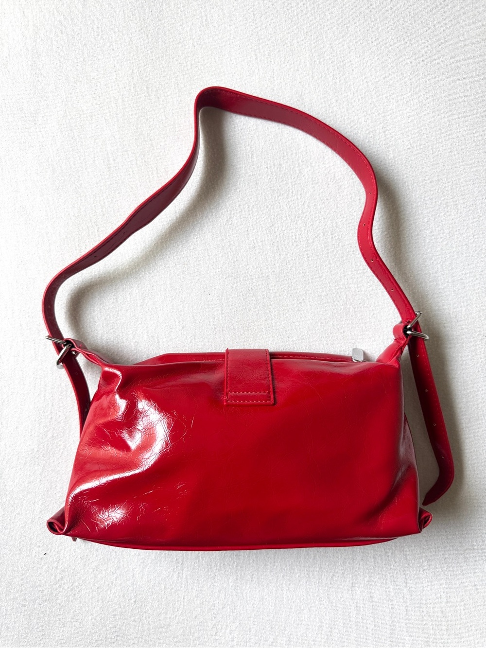 8 Other Reasons Adeline Red Patent Shoulder Bag NWT Y2K - Picture 3 of 7